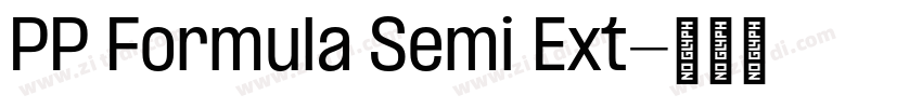 PP Formula Semi Ext字体转换